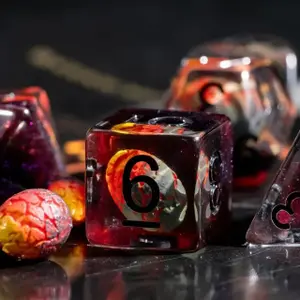 Dé en résine gamme insert Epic Forge Le Dernier Œuf de Dinosaure (x7) image-3