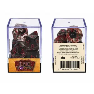 Dé en résine gamme insert Epic Forge Chauve-souris (x7)