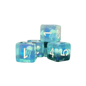 Dé en résine gamme insert Epic Forge D6 Méduse (x5) image-1