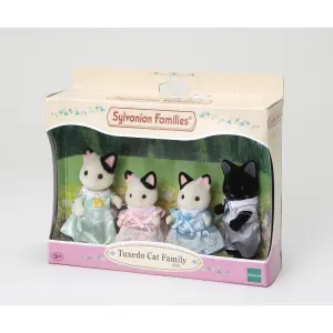 Bicoloured Cat Family Figurine Epoch D Enfance Sylvanian image-1