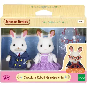 Chocolate Rabbit Parents Figure Epoch D Enfance GD Sylvanian image-0