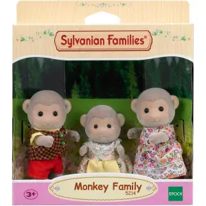 Monkey family figurine Epoch D Enfance Sylvanian image-0