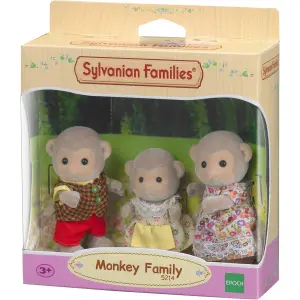 Monkey family figurine Epoch D Enfance Sylvanian image-1