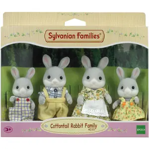 Rabbit family figurine Epoch D Enfance Sylvanian image-2