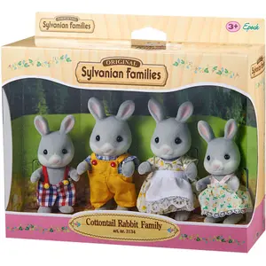 Rabbit family figurine Epoch D Enfance Sylvanian image-3