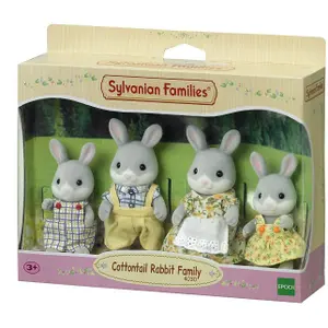 Rabbit family figurine Epoch D Enfance Sylvanian image-4