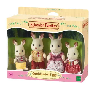 Chocolate Bunny Family Figurine Epoch D Enfance Sylvanian image-1