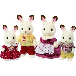 Chocolate Bunny Family Figurine Epoch D Enfance Sylvanian image-4