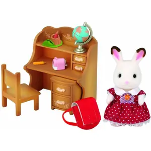 Sylvanian rabbit figurine with desk Epoch D Enfance image-2