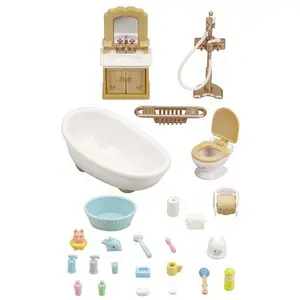 Bathroom figurine set Epoch D Enfance Sylvanian image-1