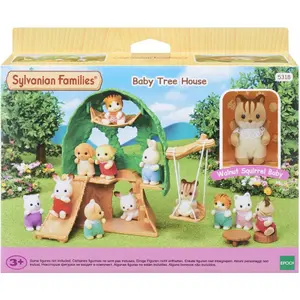 Squirrel Babies Cabin Figurine Epoch D Enfance Sylvanian image-0