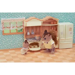 Doll Accessories: The Fitted Kitchen Epoch D Enfance Sylvanian image-4