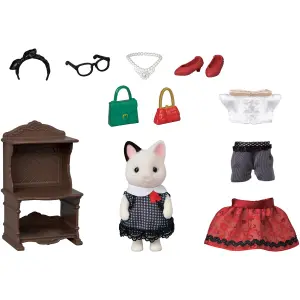 Fashion role play kit Epoch D Enfance Chat Bicolore Sylvanian image-4