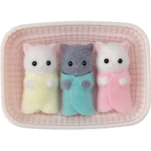 Three Persian cat figurine Epoch D Enfance Sylvanian image-0