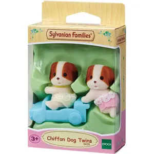 Twin fabric dog figurine Epoch D Enfance Sylvanian image-0