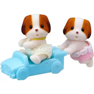 Twin fabric dog figurine Epoch D Enfance Sylvanian image-2