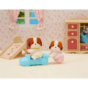 Twin fabric dog figurine Epoch D Enfance Sylvanian image-3