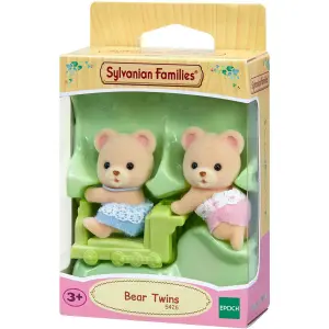 Twin bear figurine Epoch D Enfance Sylvanian image-0