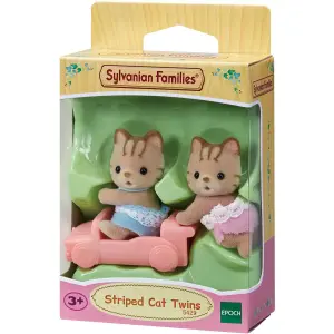 Tiger twin cat figurine Epoch D Enfance Sylvanian image-0