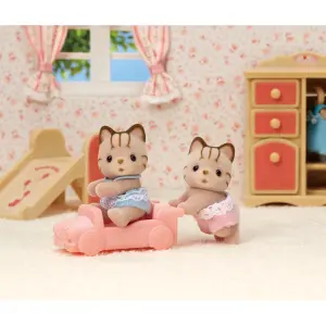 Tiger twin cat figurine Epoch D Enfance Sylvanian image-2
