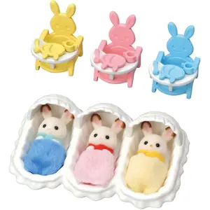 Rabbits with accessories Epoch D Enfance Sylvanian (x3) image-2