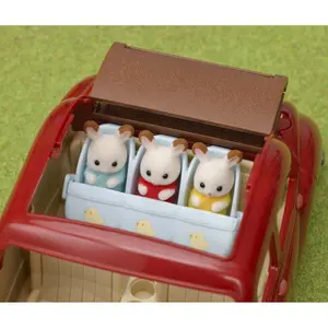 Triple Stroller Figurine Epoch D Enfance Sylvanian image-3