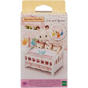 Baby cot figure + Mobile Epoch D Enfance Sylvanian image-0