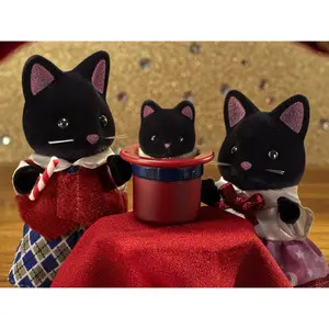 Magician Cat Family Figurine Epoch D Enfance Sylvanian image-3