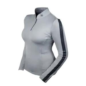 Long sleeve riding top 1/4 zip women Equestrian Stockholm Power image-0