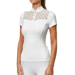 Women's competition polo shirt Equestrian Stockholm Crystal Champion