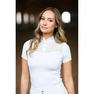 Women's competition polo shirt Equestrian Stockholm Crystal Champion image-1