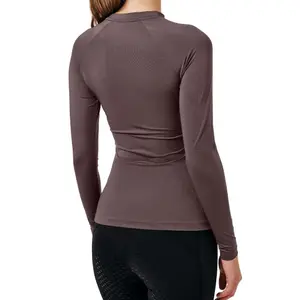 Dames lange mouwen base layer paardrijden Equestrian Stockholm Dynamic image-1