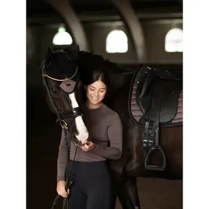 Dames lange mouwen base layer paardrijden Equestrian Stockholm Dynamic image-3