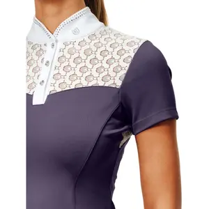 Women's competition polo shirt Equestrian Stockholm Crystal Champion image-3