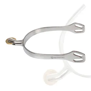 Stainless Steel Riding Spur with Horizontal Trigger Equestro SR00078 image-0
