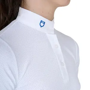 Girl's competition polo shirt Equestro image-3