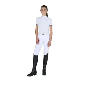 Girl's competition polo shirt Equestro image-0