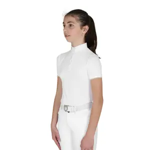 Girl's competition polo shirt Equestro image-2