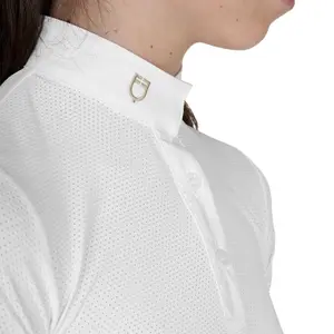 Girl's competition polo shirt Equestro image-3