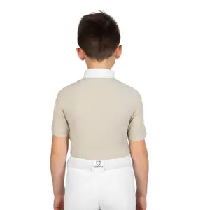 Polo de competición de cuatro botones niño Equestro image-1