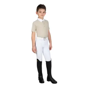 Polo de competición de cuatro botones niño Equestro image-3