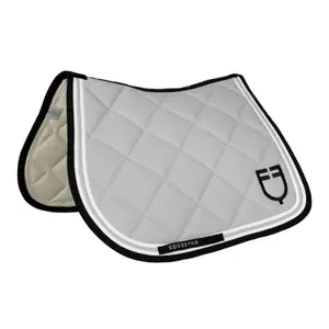 Double striped show jumping saddle pad Equestro