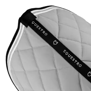 Double striped show jumping saddle pad Equestro image-2