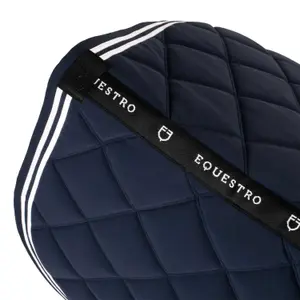Double striped show jumping saddle pad Equestro image-2