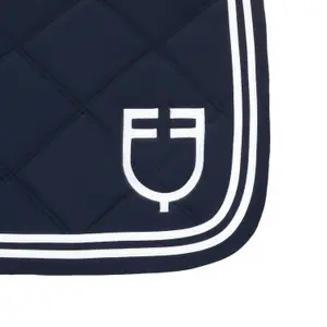 Double striped show jumping saddle pad Equestro image-4