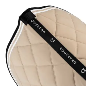 Double striped show jumping saddle pad Equestro image-1