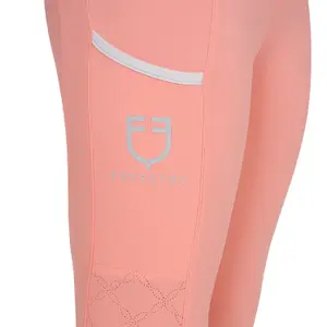 Κολάν ιππασίας full grip με διακοσμητικές τρύπες για κορίτσι Equestro image-4