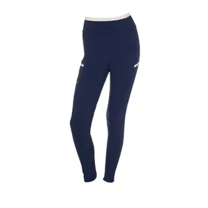 Girls' full grip riding leggings Equestro image-0