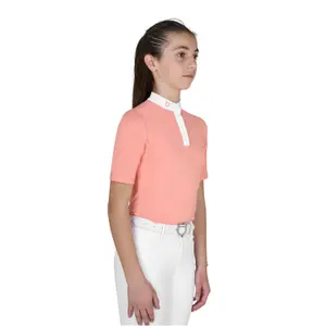 Girl's competition polo shirt Equestro Basic image-1