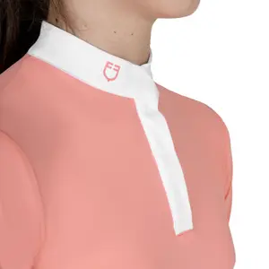 Girl's competition polo shirt Equestro Basic image-2